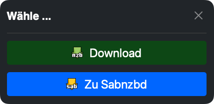 Menü-Ansicht
